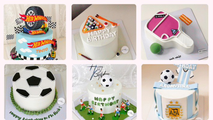 Mẫu bánh sinh nhật cho bé trai theo chủ đề thể thao